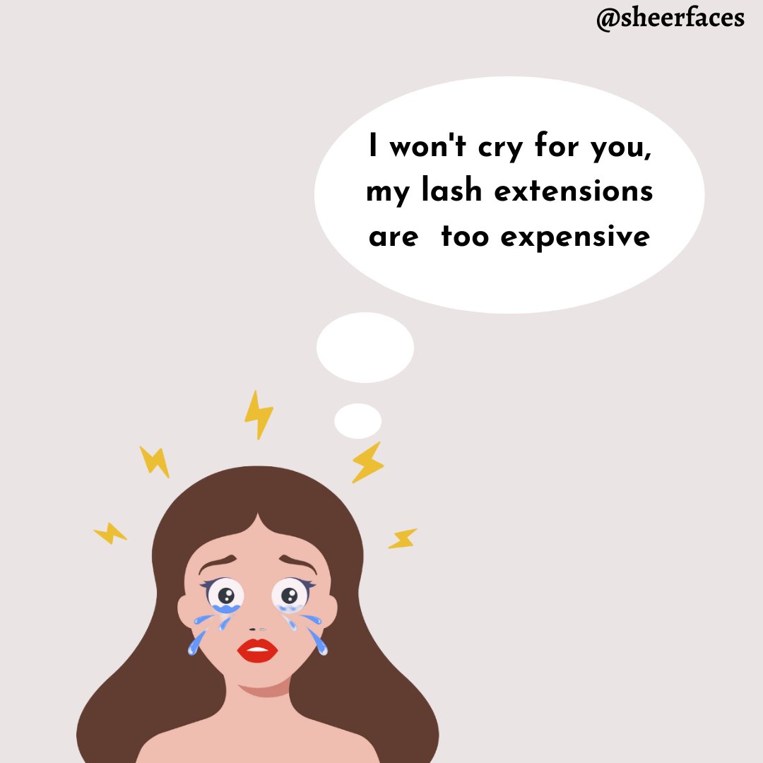 Sorry, can't afford to shed a tear for you. My fabulous eyelashes are worth every penny! 💁‍♀️💸 #NoTearsForCheapDrama #ExpensiveLashesGame #sheerfaces #detroitlashtech
#michiganlashtech #lashbusiness #lashtrainer
