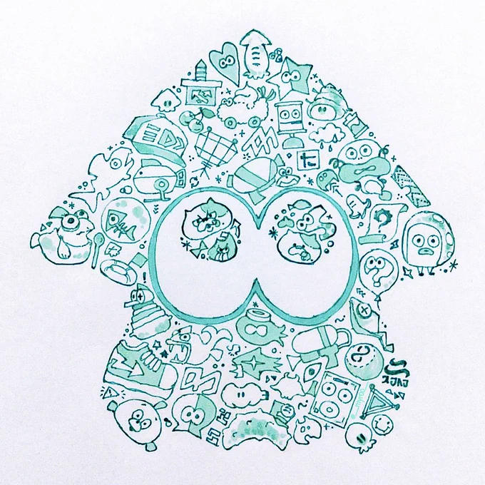 Art trainとやら頂きましたありがとうございます 過去絵どれもお気に入りなので悩ましい全部アナログ絵になってしまった  お次よければ御三方お願いします(スルーももちろんOKです)   