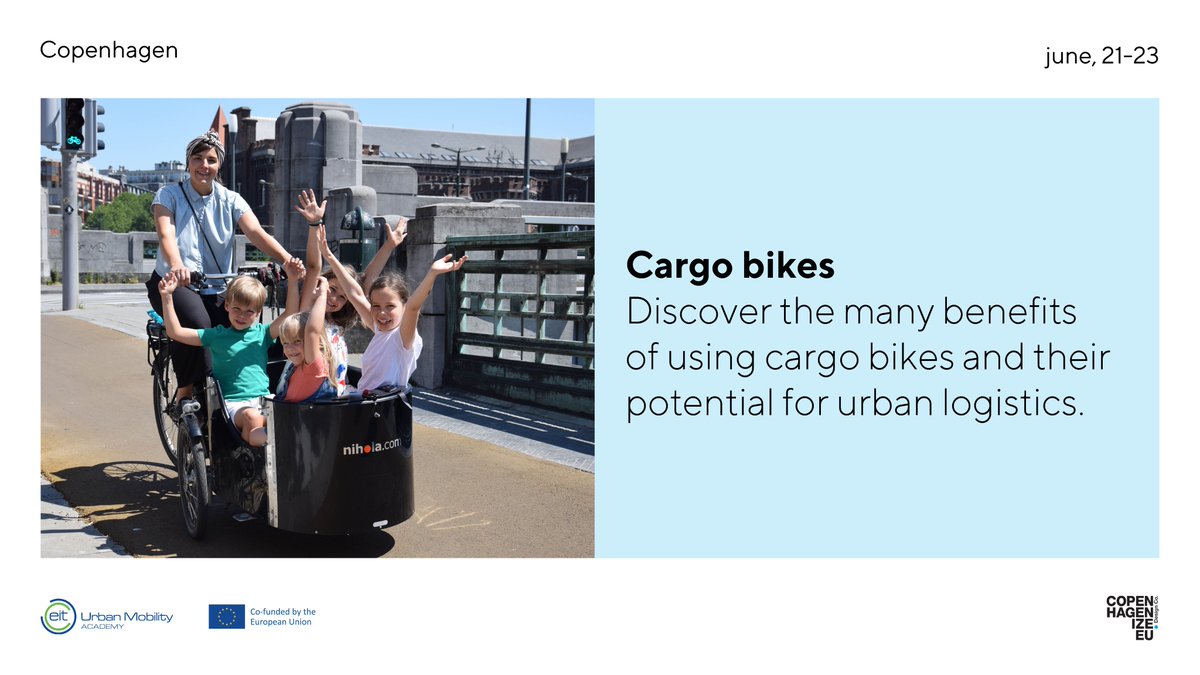 @Mortenwulff #Keynote 

Some numbers:
> 40 000 cargo Bikes in Copenhagen and Frederiksberg
> 6% of Copenhagen‘s inhabitants own a Cargo Bike
> 26% of families with 2 or more children in Copenhagen own a Cargo Bike