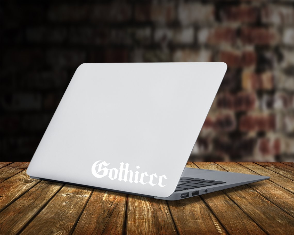 khillerco's tweet photo. Gothicccc 😘  

I've been having waaay to much fun coming up with these different font designs. I'm trying to decide what other colors they would really pop in to add to the shop. Any suggestions? 🤔 

https://t.co/g6CHododxa to get yours! 

#shopsmall #vinylsticker #gothiccc https://t.co/CAh6rrC4Wn