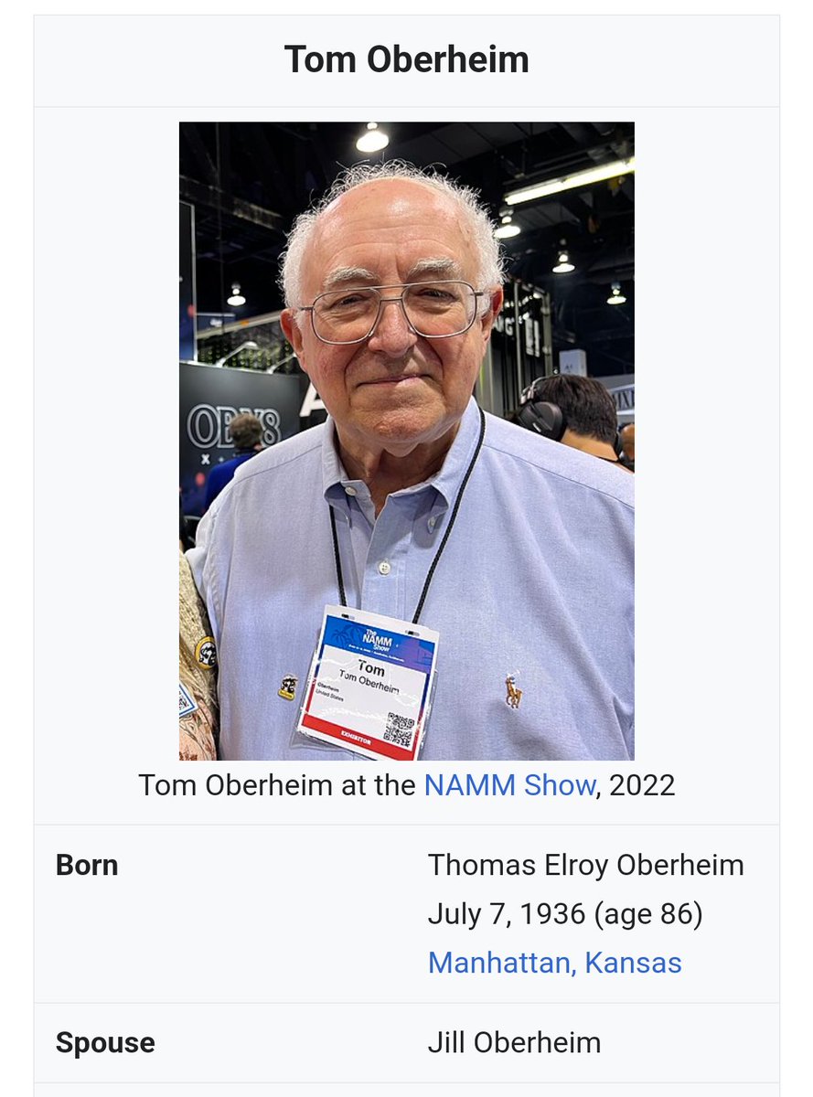 Oberheim sounds like a perfectly intense/enigmatic name for an electronic music tech company and then you learn it's just this guy from Kansas.