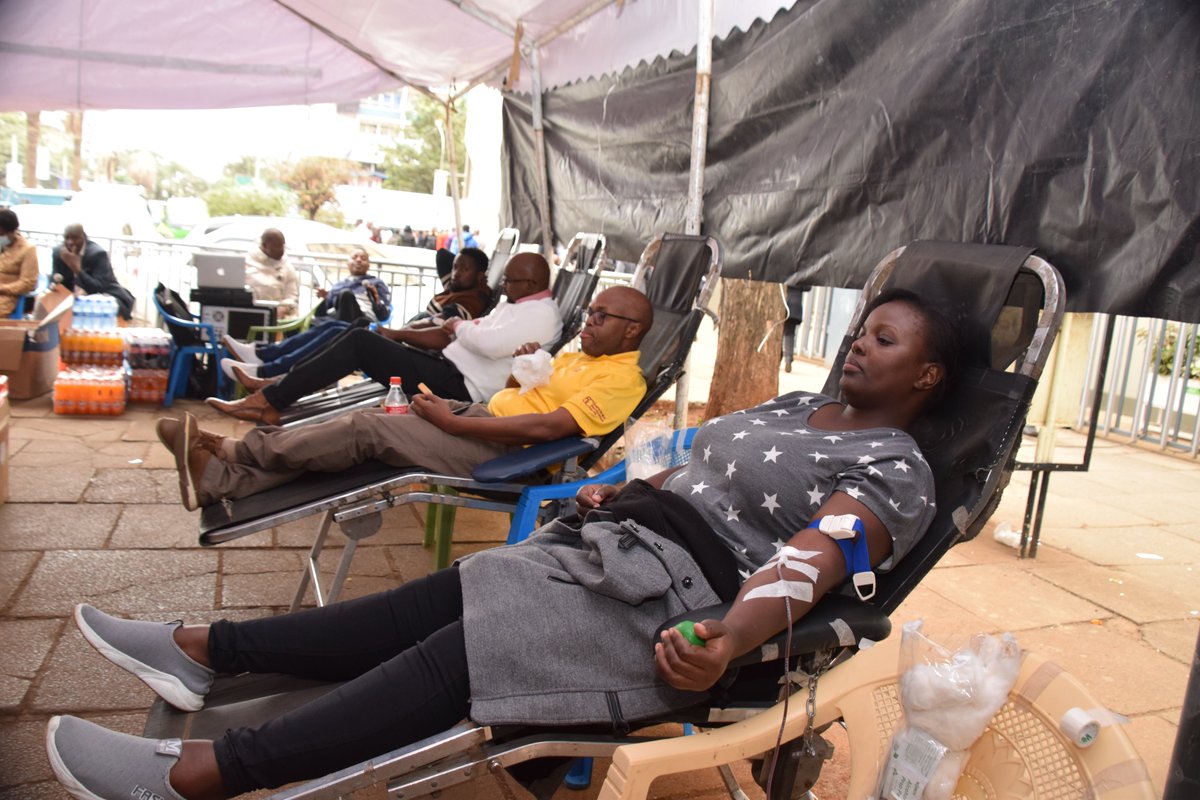 CICGroupPLC's tweet photo. One pint can save 3 lives. #TeamCIC at the Ushirika Blood Drive organized by @OperativeCak.
#BloodDonation https://t.co/GRK4XbFco2