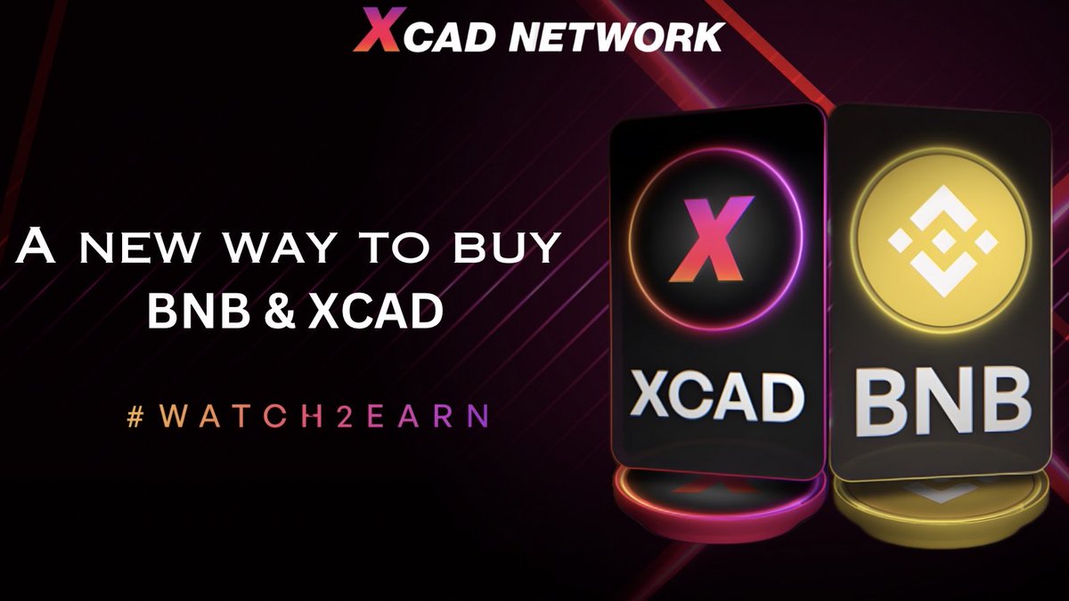 $XCAD 📝

Today we bring a new way to buy into the ecosystem, users can now use our website to directy purchase BNB or XCAD. 

Fund your wallet using your preferred method including Apple Pay, Google Pay, bank transfers, and more.

buy.xcadnetwork.com/en

#Watch2Earn #BNB #STEPN