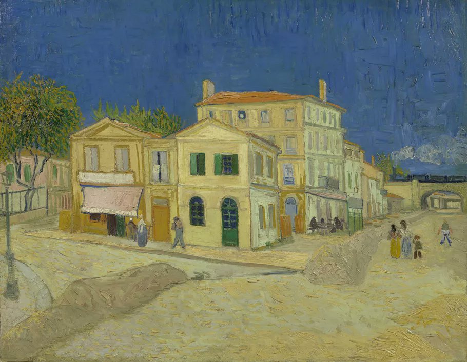 🖼️The Yellow House (The Street), 1888
🎨Vincent van Gogh

 #VincentvanGogh #ArtonFriday #painting 
 and early(!)#SundayYellow 

The artist rented an apartment in this house in #Arles: studio space, a kitchen and two small bedrooms. 

 Source: Van Gogh Museum