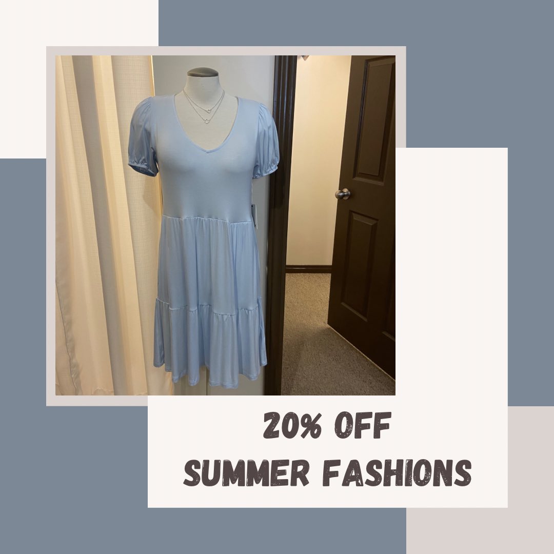 Sales!! 20% Off all Summer Fashions!! 🛍️
.
.
#shopck #ckont #dexclothing #chathamkentontario #sarniaontario #windsorontario #londonontario #torontoontario #styleoftheday #style #fashionstyle #fashion #sales #dresses