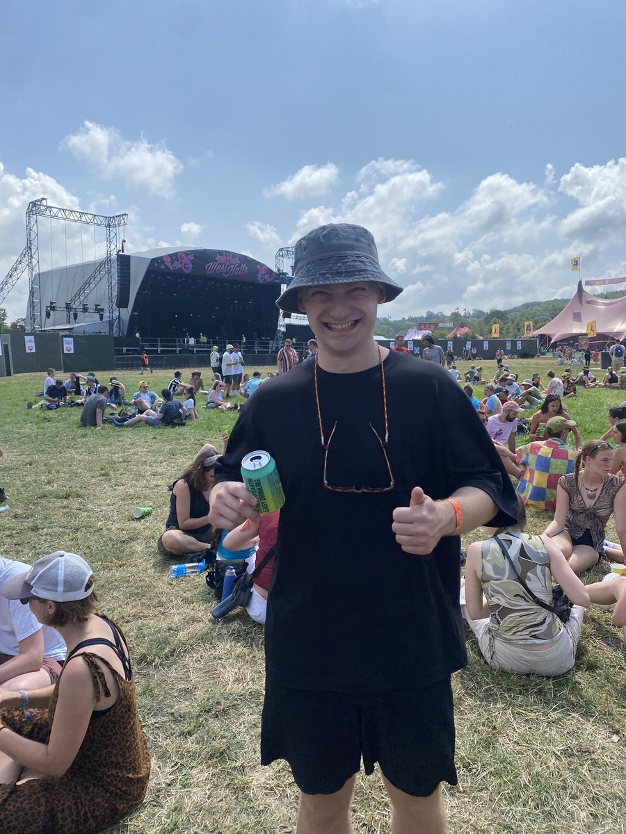 Happy birthday Max! Glasto baby let’s go #woodiesstage