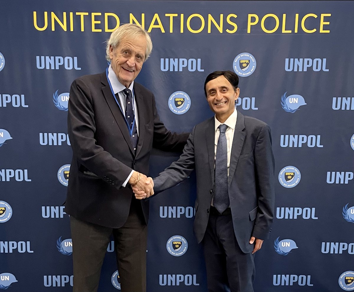.@UNPOL Adviser Commr. Faisal Shahkar met with @unmissmedia SRSG Nicolas Haysom to discuss security challenges including in the lead-up to the upcoming elections next year and #UNPOL support to increasing the safety and security of the local populations. #A4P #PK75