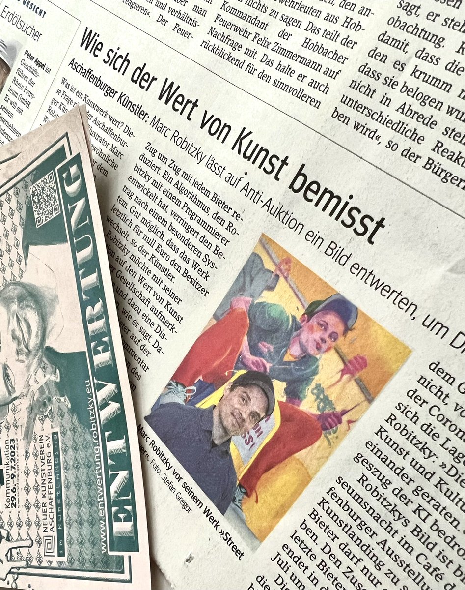 Aktueller Artikel zur Kunstaktion #EntWertung im Main-Echo main-echo.de/region/stadt-k…