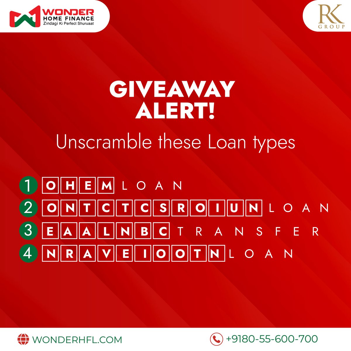 #ContestAlert  
Our latest contest is here and we want you to show off your knowledge.
Submit your answer in the comments, tag your most competitive friends, and let's see who comes out on top! ​
​#GameOn #Contest2023 #ContestIndia  #Contestgiveaway #wonderhomefinance #Giveaway