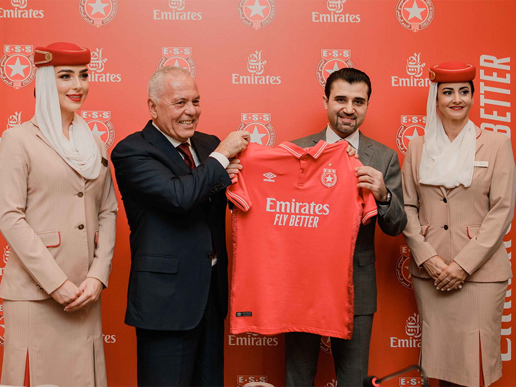 We’ve partnered with <a href="/ESduSahel/">Etoile Sportive Du Sahel🇹🇳النجم الرياضي الساحلي</a>, one of the most decorated football clubs in Tunisia, to become its official airline sponsor starting from the 2023-24 season. ⚽️  emirat.es/lckkk7