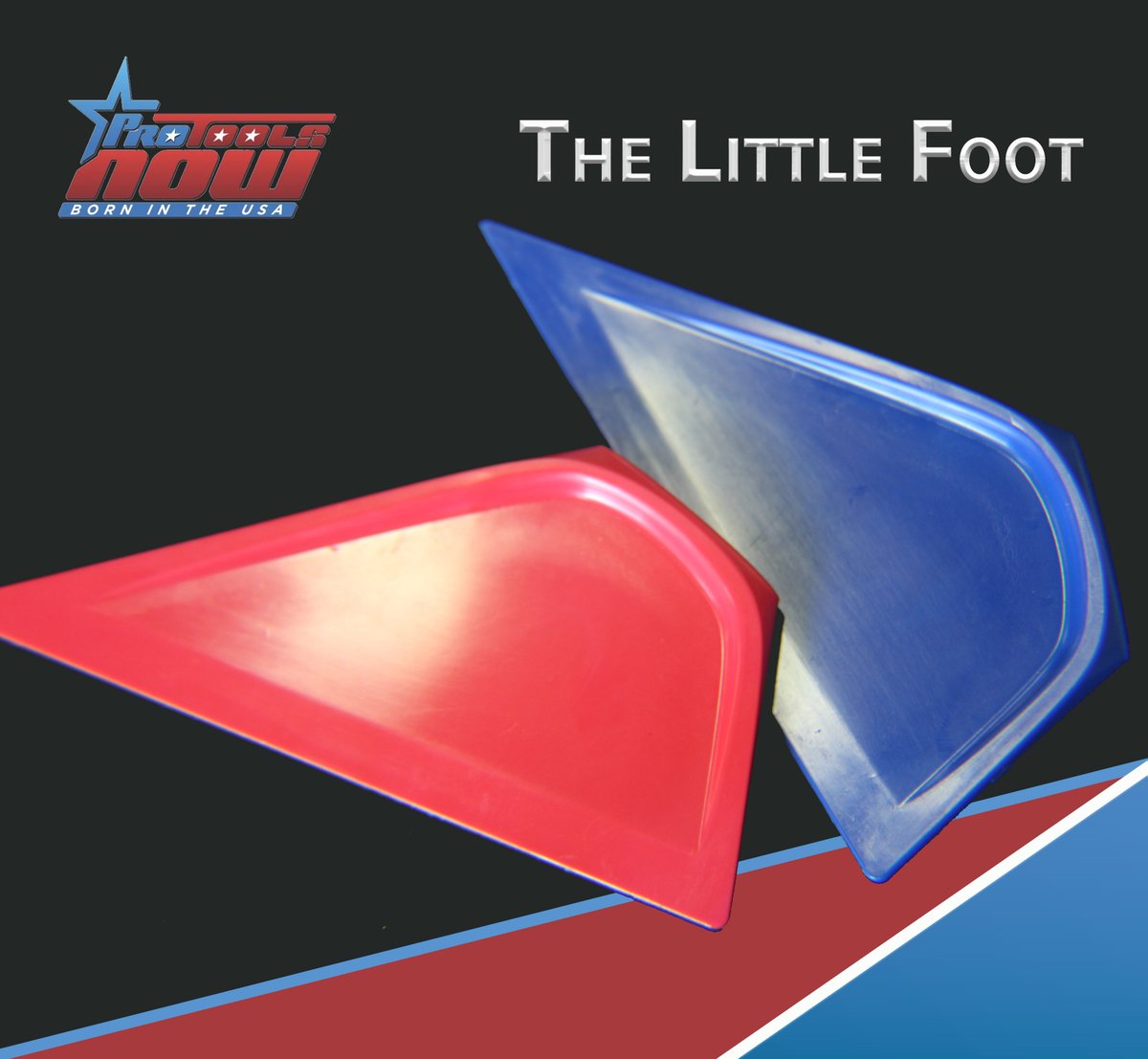 ProToolsNow's tweet image. The Little Foot is the hand held version of the Big Foot handled squeegee. It features an angled, long–reach tip that gets behind gaskets and rubber seals. Little foot fits into tight spaces while you keep a firm grip.

Order yours today!
protoolsnow.com/products/foot/

#windowfilmtools