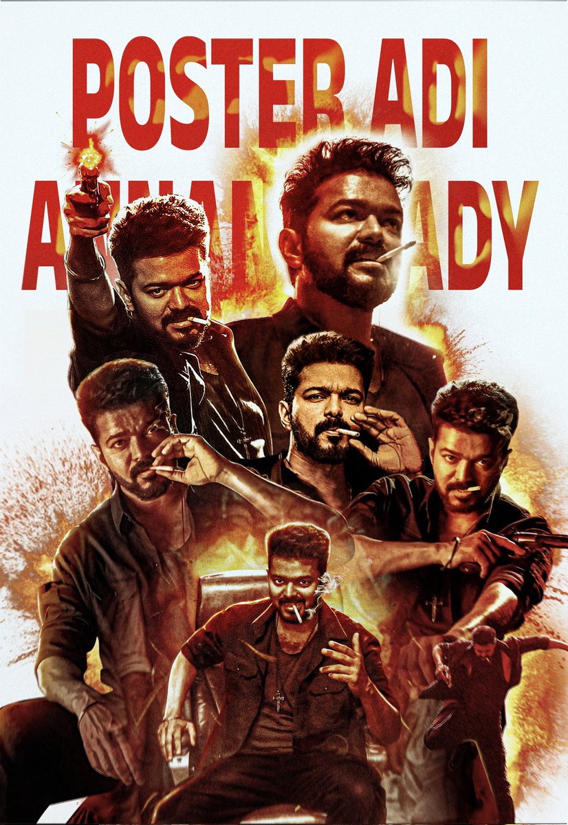 Poster Adi Annan Ready 💥
#NaaReady
 @actorvijay  @m_gajan @Jagadishbliss @7screenstudio @gopiprasannaa
#HBDThalapathyVIJAY #Leo 🔥