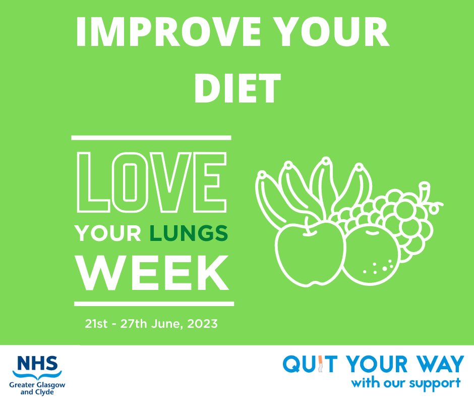 Today we’re focusing on diet 🍏 Eating a diet loaded with fruits and vegetables high in anti-oxidants and high-protein foods like milk, fish, eggs, meat, and soy is beneficial for improved lung function. Click here to view today’s tip ➡ bit.ly/3JkCXwd