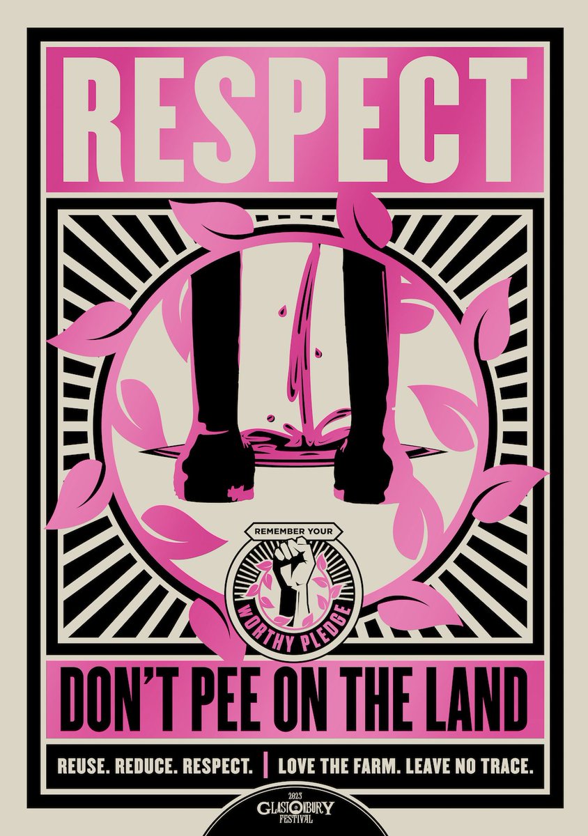 We'd like to remind everyone at #Glastonbury2023 to please use the toilets and not pee on the land.