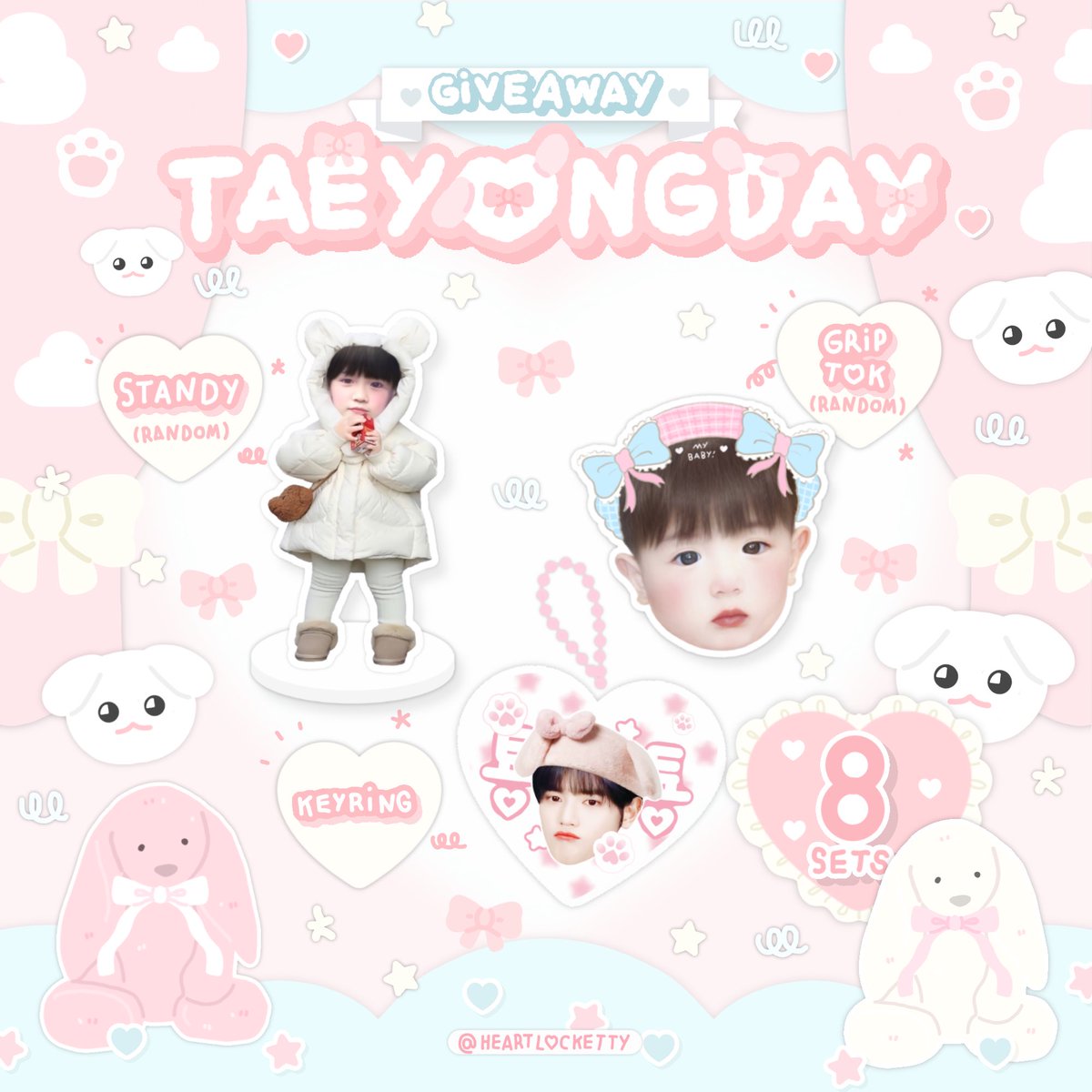 🎀 pls kindly rt ❤︎︎ สุ่มแจก keyring 

giveaway taeyong day

only 8 sets 💌🥛

♡ keyring 1 ea 
♡ standy or griptok 1 ea

✉️ shipping fee 45 baht 
♡ gg form 30/06 ( 20.17 )

#HAPPYTAEYONGDAY 
#TAEYONG