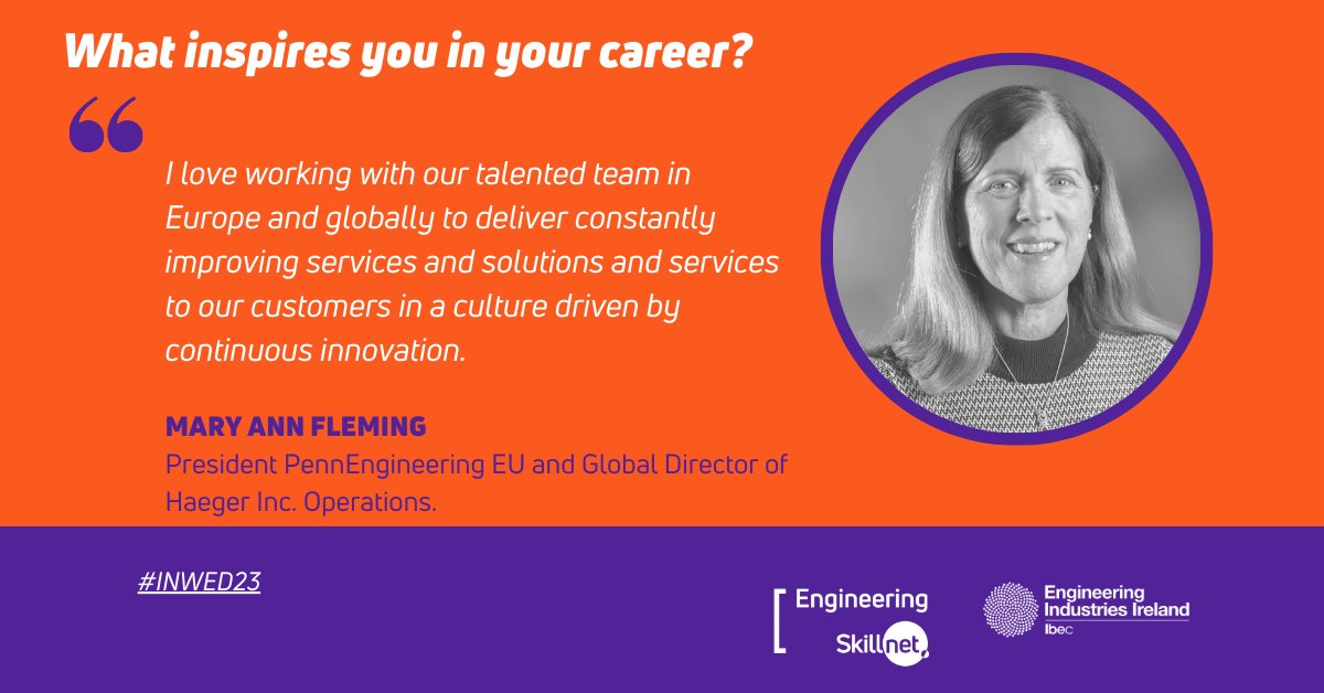 EngineeringIbec's tweet image. Developing talent for the engineering sector is central to achieving our vision for Ireland to be a global engineering centre of excellence.   

For #INWED23 we&apos;re profiling leaders &amp;amp; what inspires them.   

Check out our strategy ibec.ie/connect-and-le…