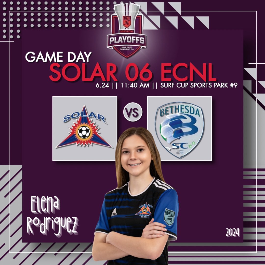 Finally!  Ready to compete in Game 1 of the <a href="/ECNLgirls/">ECNL Girls</a> playoffs!  

<a href="/TopDrawerSoccer/">TopDrawerSoccer</a> <a href="/TheSoccerWire/">SoccerWire</a> <a href="/PrepSoccer/">Prep Soccer ⚽️</a> <a href="/SolarECNL06/">Solar 05/06G ECNL</a> <a href="/ImYouthSoccer/">ECNL/GA/Recruiting/College Soccer</a> <a href="/ImCollegeSoccer/">College Soccer Truth ™</a>