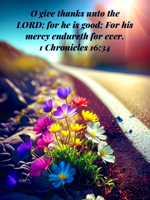 MartiReyna2's tweet photo. 🕊️ “O give thanks unto the LORD; for he is good; for his mercy endureth for ever.” 🕊️

1 Chronicles 16:34 KJV https://t.co/uGIEwNR2GI