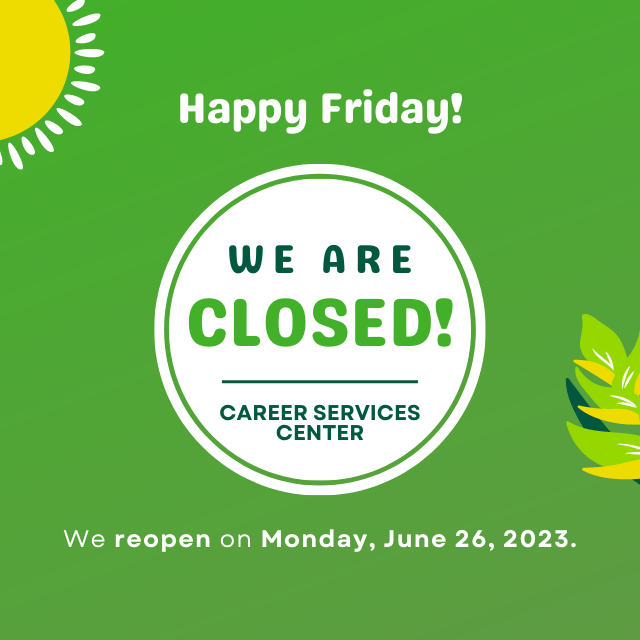 #Chaps The #COD Career Services Center is closed today, Friday, June 23rd and reopens Monday, June 26th at 8:00AM. Fill out the Service Request Form online at cod.edu/careerservices to request an appointment. #BeCareerReady #Career #CareerServices #ChapsGetHired #CollegeofDuPage