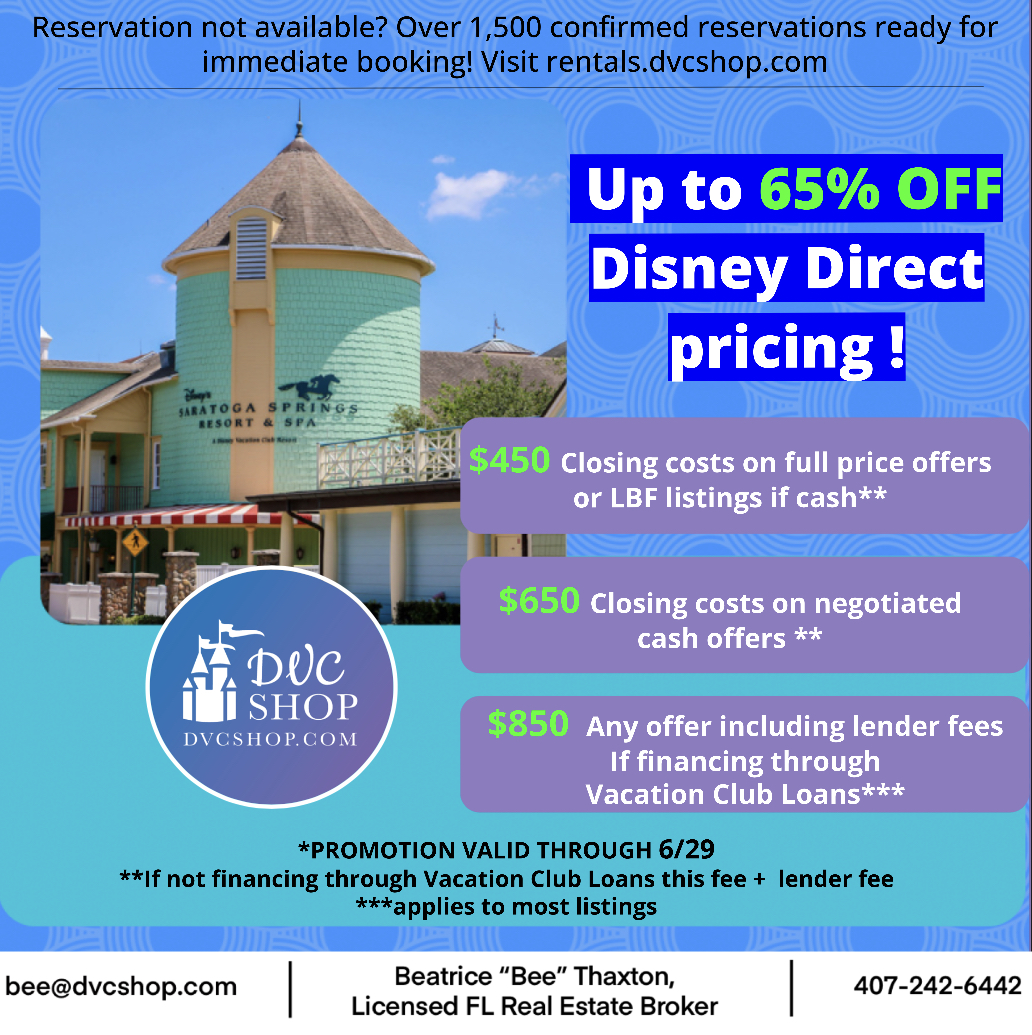 DVC Shop on Twitter Reduced Closing Cost Resale Listings with our No Risk Guarantee! Also