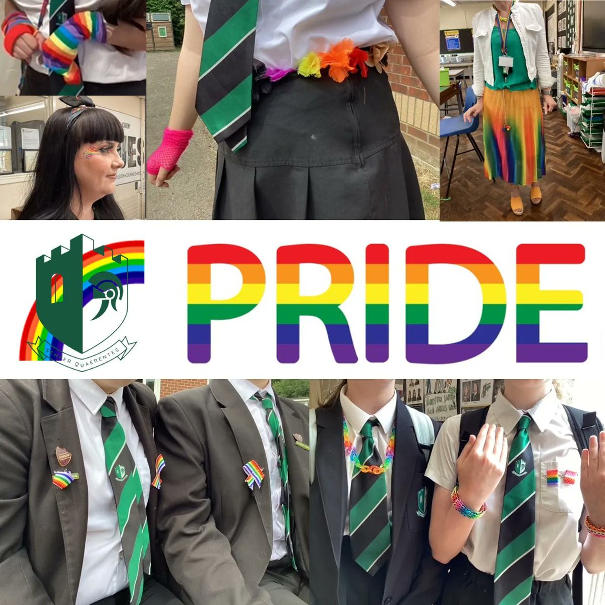 The Adeyfield Academy students and staff have had the opportunity to support and celebrate Pride Month today by wearing rainbow accessories to school. Students have also lead themed assemblies on kindness, equality and respect for others. #pridemonth #respect #studentleadership