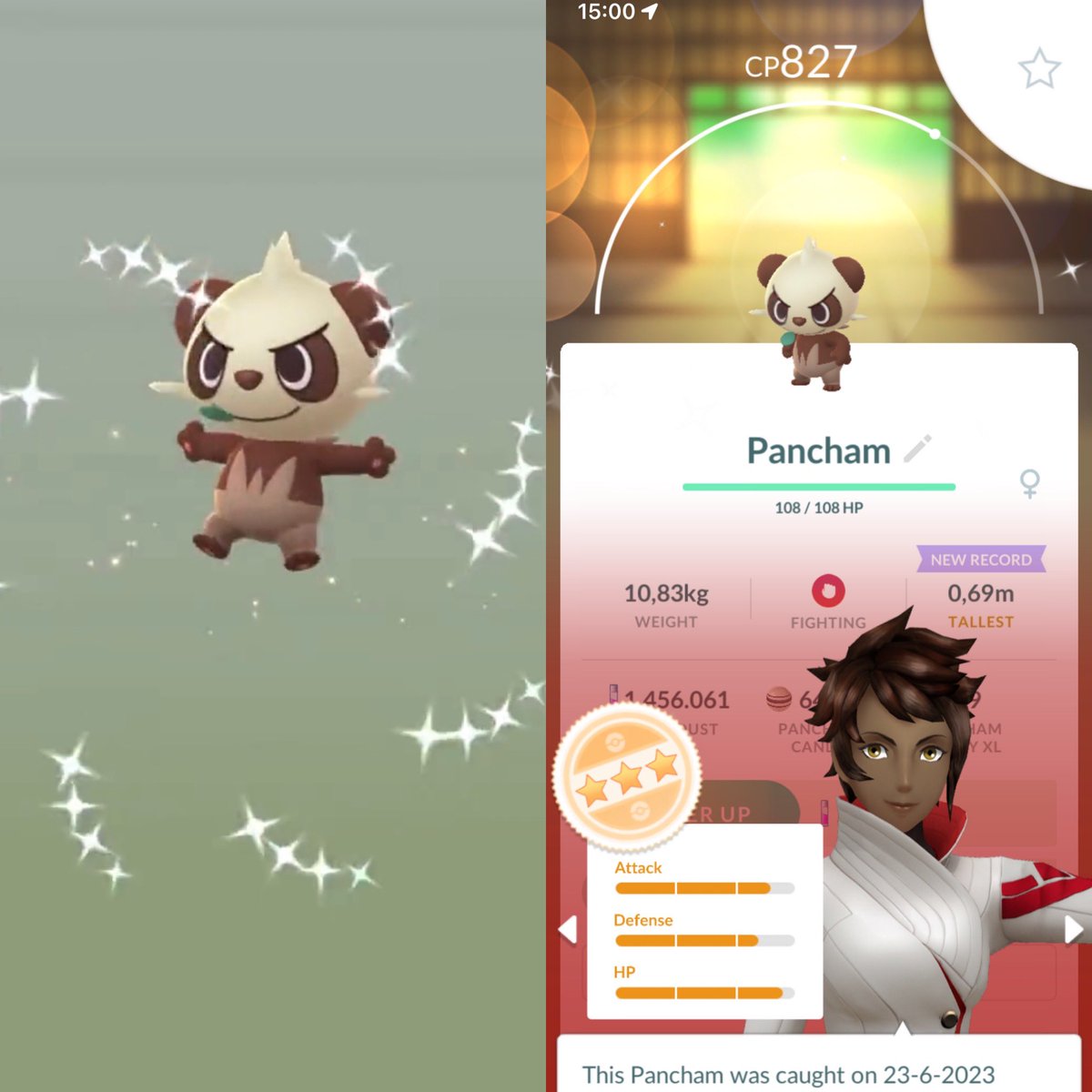 SneakElise's tweet photo. Shiny Panda hatch!! ✨✨🥚 
First actual walk after a few busy weeks 💖😮‍💨#pokemongo #ShinyPokemon https://t.co/tSObXup010