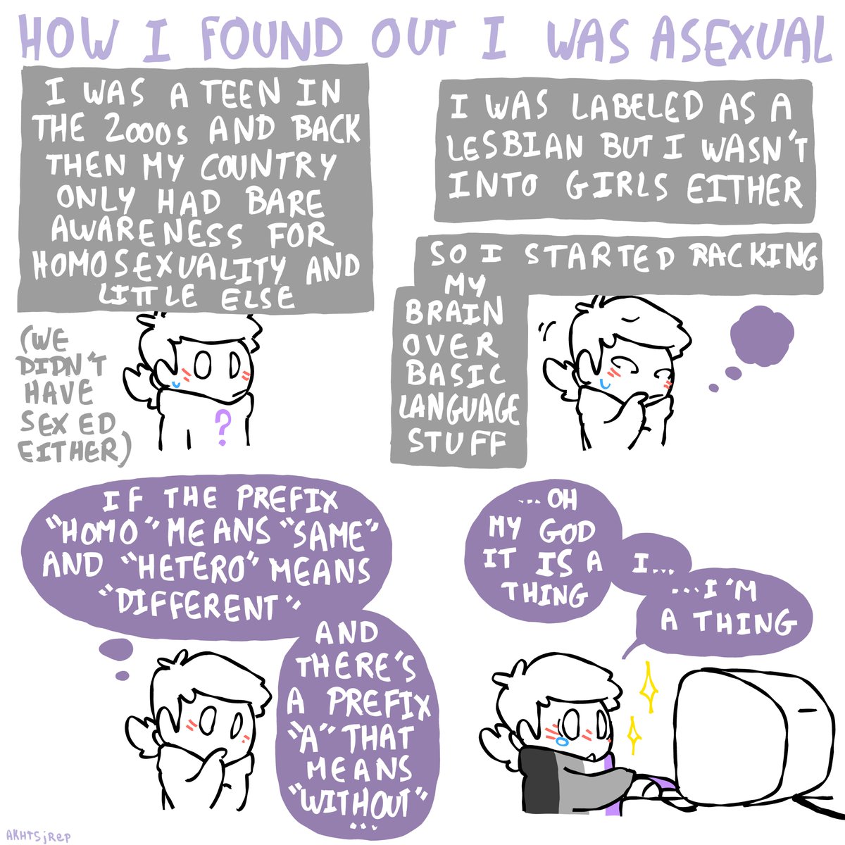 #asexual storytime of the day I guess

#acespeccomicshare #acecreativity #PrideMonth