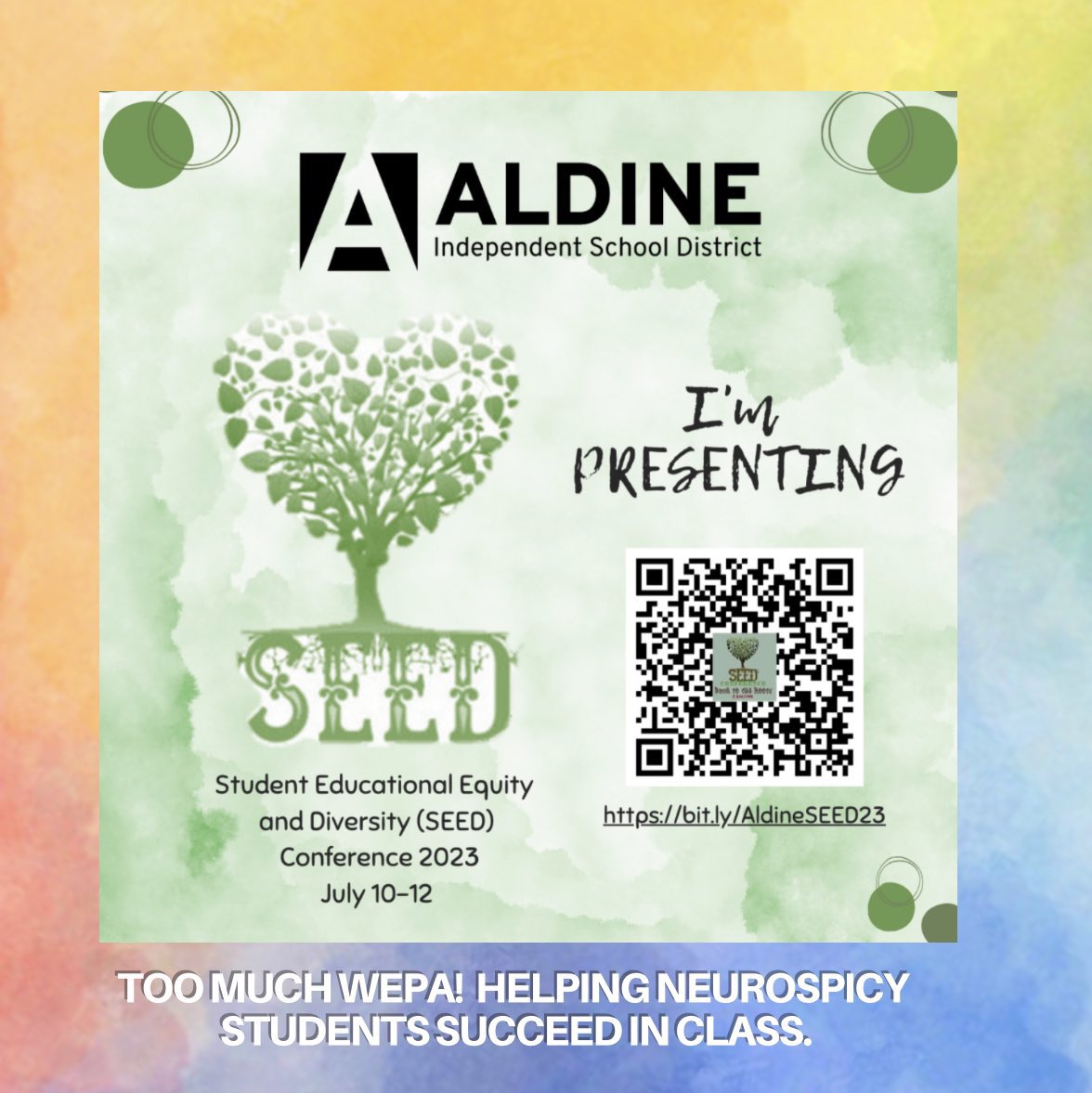 Hey @CypresswoodES @Carter_AISD and @AldineISD friends, what are you doing in July?  Come hangout with @MissDe1gado and me as we present! bit.ly/AldineSEED23 #AldineConectado #aldineconnected @TrentGJohnson @marlynn_montiel @JoyelleWhite @c10burggy @MsLfbaker