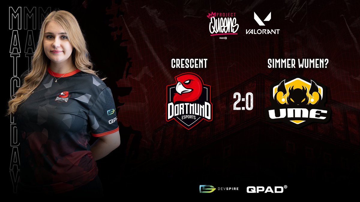 Dortmund eSports (@dortmundesports) on Twitter photo 👑 RESULT 👑
Mit einem 2:0 (13:8/13:2) endet der 3. Spieltag gegen <a href="/SimmerUME/">UME</a>
Damit gehen wir sehr erfreut in das Wochenende 🌙❤️
🇩🇪 <a href="/MiyuLicious_/">Miyu</a>
🇩🇪 <a href="/elinoo8/">ECO elinoO</a>
🇩🇪 <a href="/bqbep/">Bqbep</a>
🇬🇧 <a href="/itsamyng/">Shego</a>
🇫🇷 <a href="/MissCutiePrice/">ChloePrice 🦋🇰🇭</a>
#Dortmundesports #Crescent #Valorant #ValoDE
@devspire_com | <a href="/Qpad_Bf/">QpadGermany</a> 👑 RESULT 👑
Mit einem 2:0 (13:8/13:2) endet der 3. Spieltag gegen <a href="/SimmerUME/">UME</a>
Damit gehen wir sehr erfreut in das Wochenende 🌙❤️
🇩🇪 <a href="/MiyuLicious_/">Miyu</a>
🇩🇪 <a href="/elinoo8/">ECO elinoO</a>
🇩🇪 <a href="/bqbep/">Bqbep</a>
🇬🇧 <a href="/itsamyng/">Shego</a>
🇫🇷 <a href="/MissCutiePrice/">ChloePrice 🦋🇰🇭</a>
#Dortmundesports #Crescent #Valorant #ValoDE
@devspire_com | <a href="/Qpad_Bf/">QpadGermany</a>