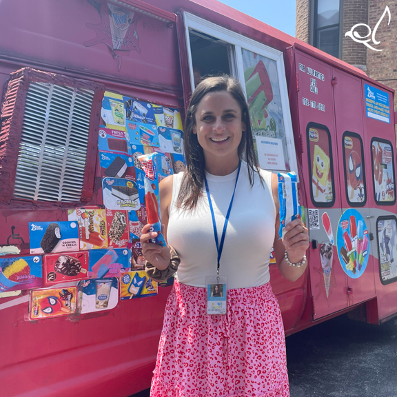 We brought in an ice cream truck to surprise our staff with some sweet cool treats during this warm summer break week! #merlindayacademy #eyaslanding #pediatrictherapists #therapist #therapists #teamworkmakesthedreamwork #therapyprogram #icecream #icecreamtrucks #icecreamtime