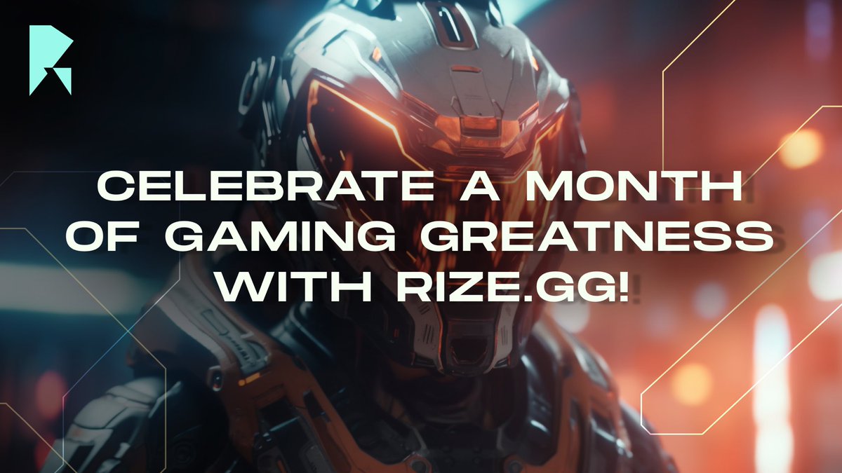 🥳 Celebrate a month of gaming greatness with Rize.gg! Thanks for joining our journey! 🎮 #RizeFamily #GamingCommunity #RizeGG #Launch #GameOn #eSports #Gamers #Games