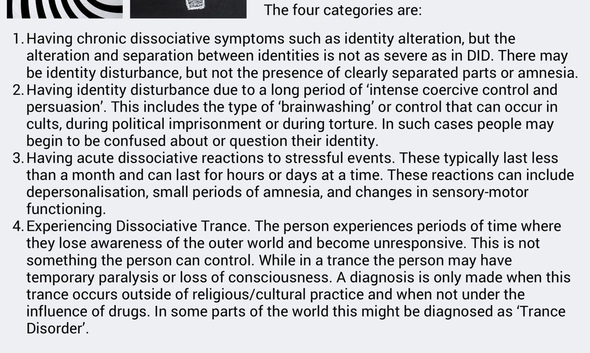 “‘Brainwashing’ or control that can occur in cults” has a DSM-5 diagnosis “Other Specified Dissociative Disorders.” Among these disorders is “identity disturbance due to a long period of ‘intense coercive control and persuasion.’” Dissociation is caused by trauma.