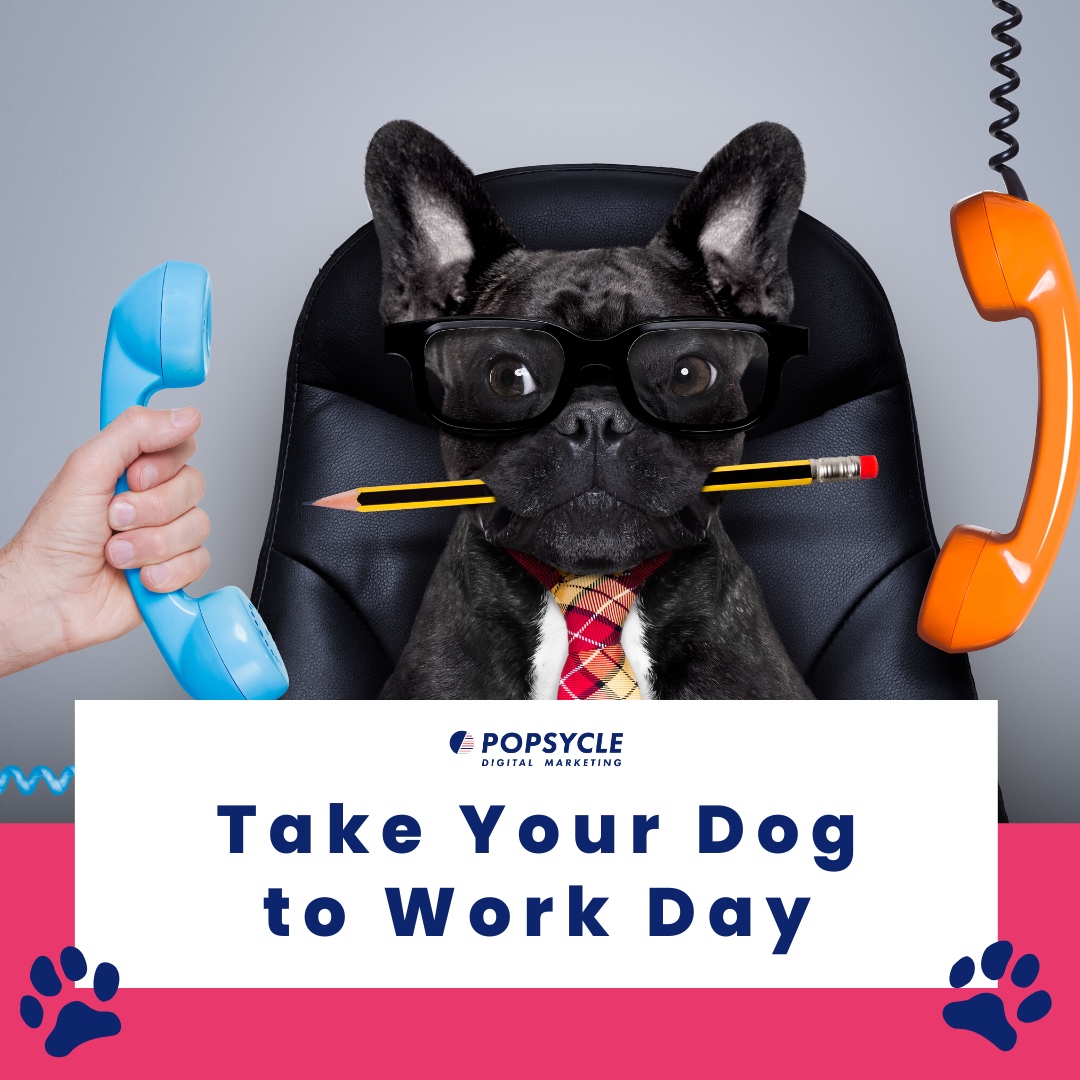 With today being #takeyourdogtoworkday 🐶 we'd love to hear about your furry pawed friends!🐾🐕 Tell us your dogs name and breed, and whats the silliest thing they do that makes you smile!❤️ 

#PopsycleDigital #officedog #itsadogslife #yappyhour #takeyourdogtowork #digitalmark...