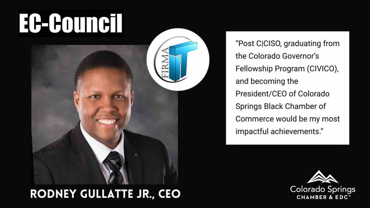 mast3rma5on7's tweet photo. Thank you #ECCouncil for this Hall of Fame honor. Thank for the love #CSCEDC. Thank you #CIVICO and #COSBlackChamber for giving me a space to make a difference with amazing people. Congrats to my fellow CISOs around the WORLD in the 2023 Hall of Fame! https://t.co/WLVCsQl5YI https://t.co/WkRPeAKNgs