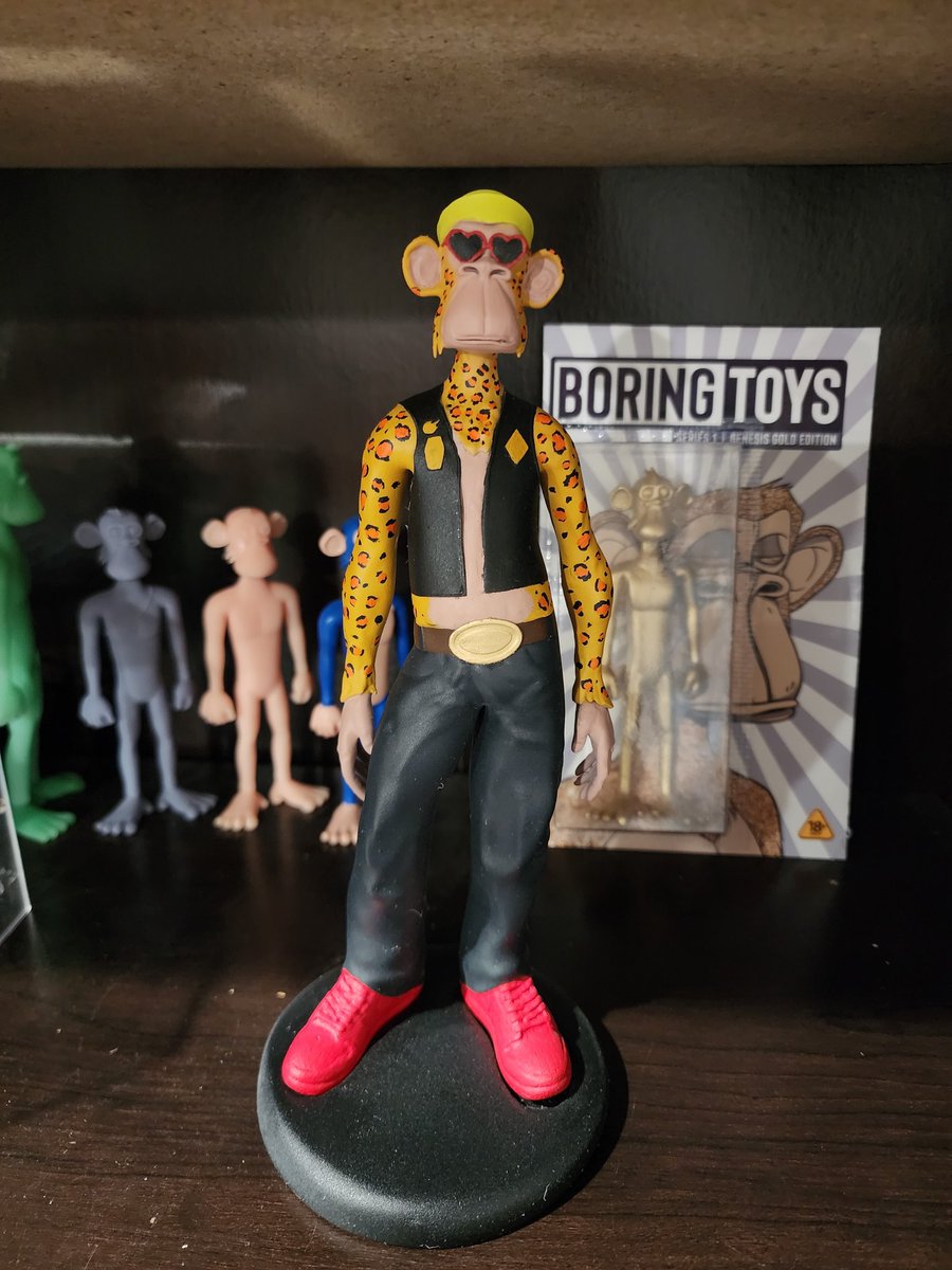 BoredApeConrad's tweet photo. 💥 Bringing 1407 to life for @NGBxShpend. Special thanks to @HonoraryApe, @BoredApeYC, and @riv8if for an awesome 3D sculpt. #BAYC #BoringToys https://t.co/lhiNywspUR