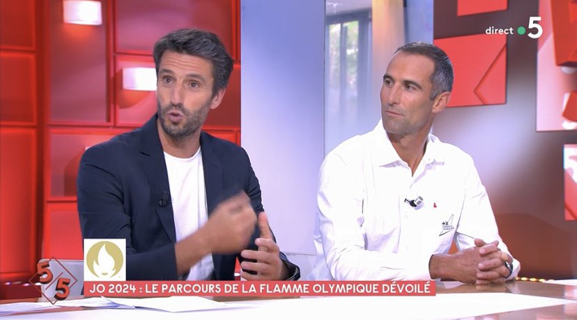 Retrouvez Armel et @TonyEstanguet, président du comité d’organisation de @Paris2024, en direct dans @cavousf5 ! 😊

➡️ france.tv/france-5/ 

#OuvronsGrandLesJeux #PassionVoile  #CàVous