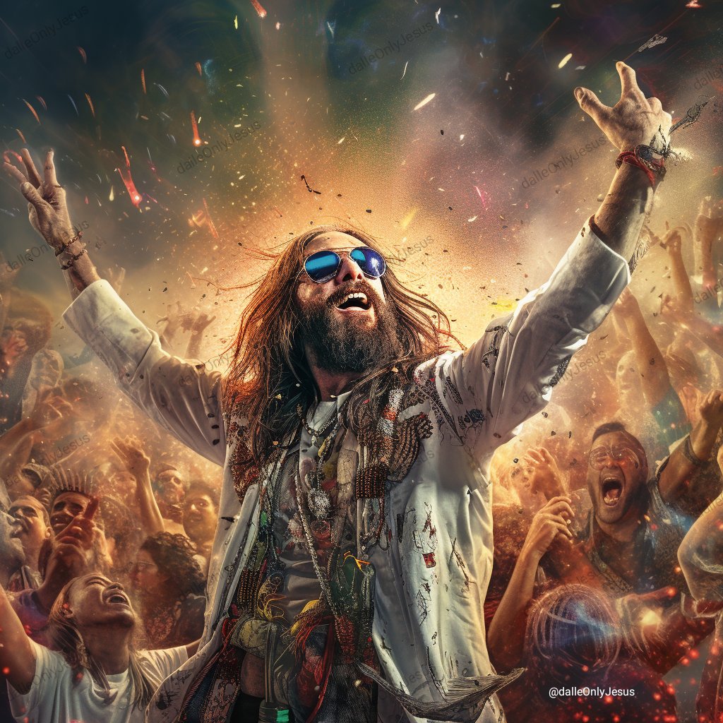dalleOnlyJesus's tweet photo. OK, here ends the celebration of my anniversary. I know there are many people I haven't mentioned, I'm sorry. In any case, thank you all for being there. I've remembered some great moments this week, now I'm going to celebrate it in real life. 
Best #CommunAIty ever! 
Love 🖖💋 https://t.co/ZyXlZgbYO3