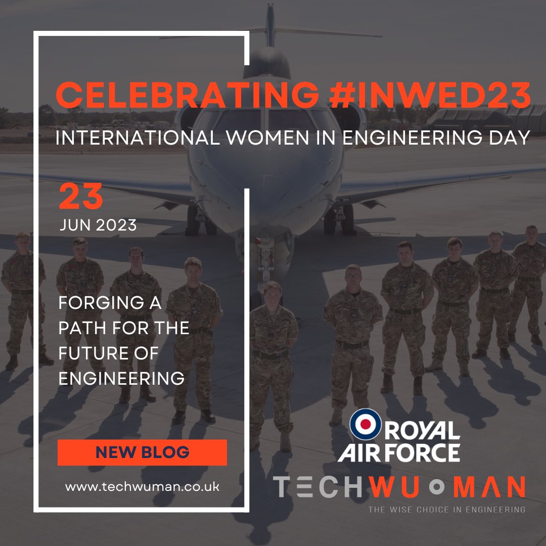 Take a look at Techwuman’s new blog published in collaboration with the RAF Youth STEM team to celebrate International Women In Engineering Day 2023! 

techwuman.co.uk/blog/forging-a…

#engineering #INWED #INWED23 #INWED2023 #womeninengineering #engineeringheroes #STEM #inspire #RAF