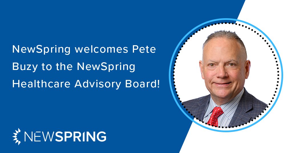 NewSpring is excited to welcome Peter Buzy to the #NewSpringHealthcare Advisory Board! #healthcare #privateequity #advisoryboard #newspringhealthcare Read more: go.pardot.com/l/145461/2023-…