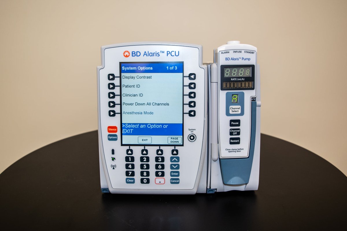 somatechintl's tweet image. The BD Alaris PC Unit features the ability to connect 5 different modules to fully customize an infusion delivery system based on the needs of your facility. Message us for quotes and more info!

#InfusionPump #Alaris8015 #SomaTechIntl #MedicalEquipment #MedicalDevices