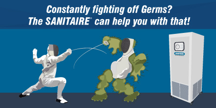 Constantly fighting off Germs? The SANITAIRE can help you with that! bit.ly/2lkOmyL #AirPurification #Hospital