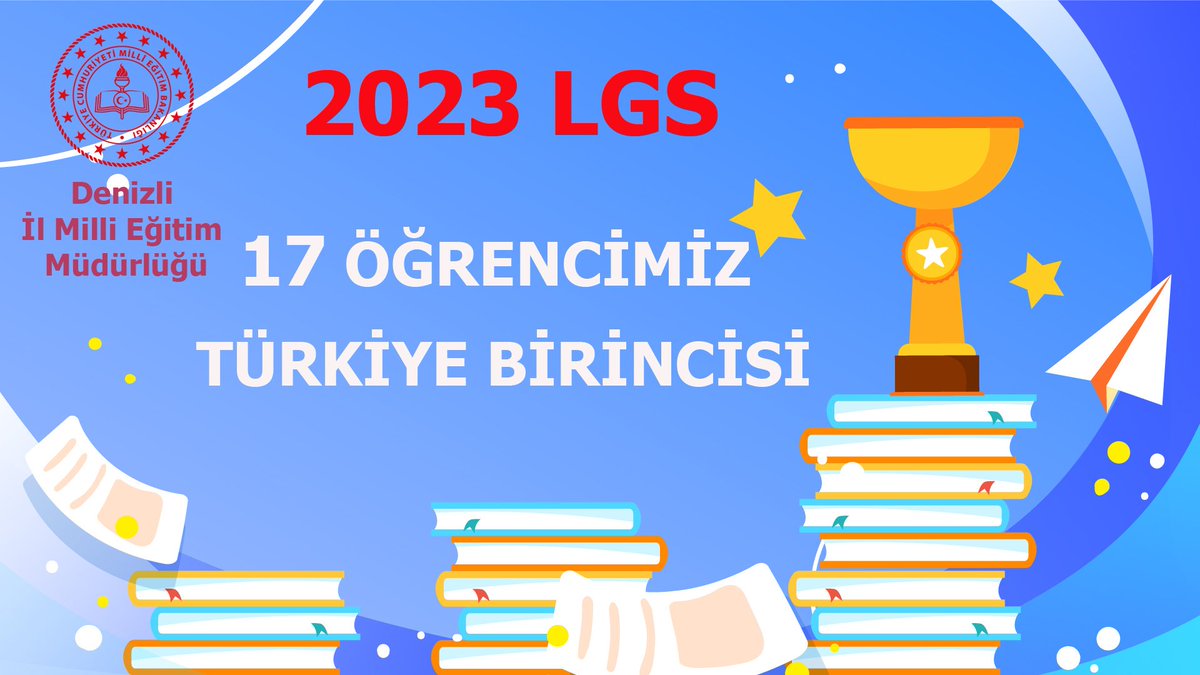 #2023LGS'de Öğrencilerimizden Büyük Başarı👏

LGS ve YKS sınavlarında ki başarılarımıza bir yenisini daha eklendi.

1️⃣7️⃣ Öğrencimiz LGS'de 500 tam puanla Türkiye birincisi oldu.

<a href="/ekicis20/">Süleyman EKİCİ</a> <a href="/DenizliValiligi/">T.C.Denizli Valiliği 🇹🇷</a> <a href="/tcmeb/">Millî Eğitim Bakanlığı</a> <a href="/Yusuf__Tekin/">Yusuf Tekin</a>  <a href="/alifuatatiktr/">Ali Fuat Atik</a>