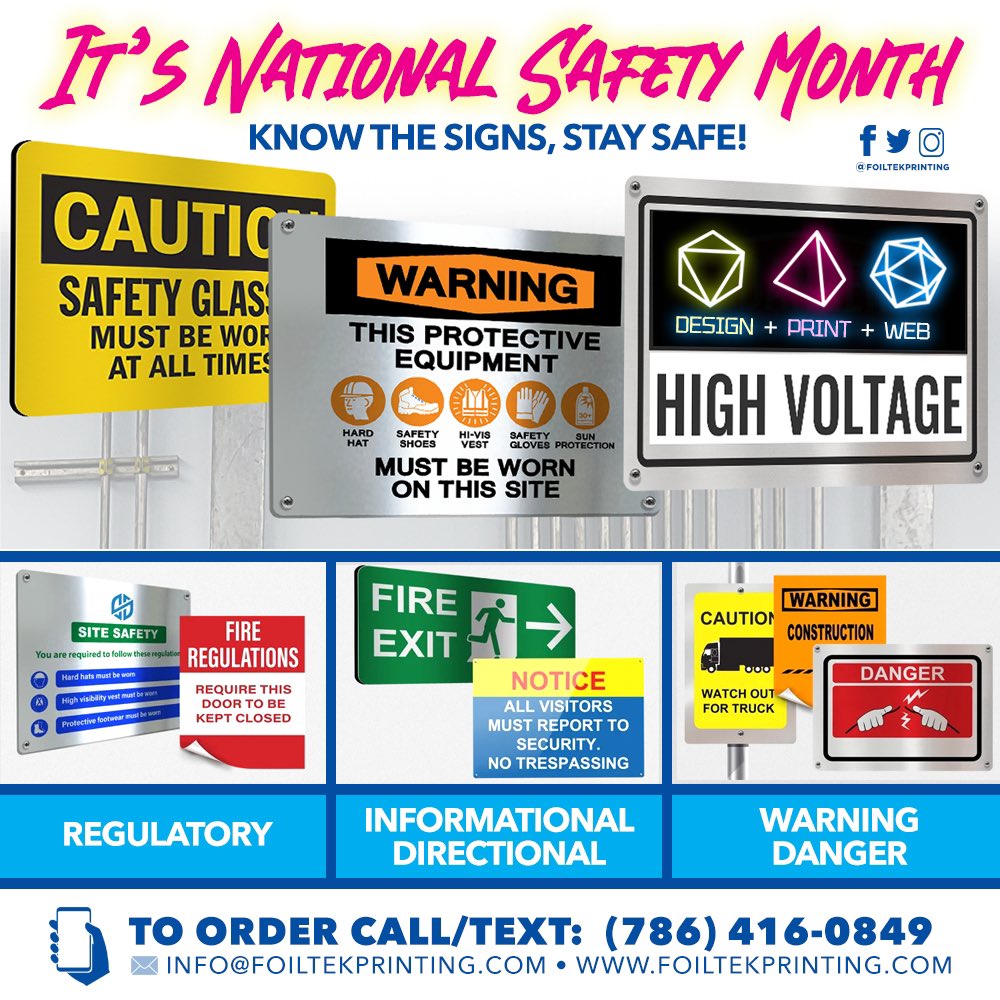 Foiltekprinting's tweet image. 📢 Convey Your Message with our Signage Print Products!

To order ☎️ Call/Text: 786-416-0849
or Visit: foiltekprinting.com 

#coroplastsigns #ridersigns #foamboardsigns #boardsigns #aluminumsigns #signage #signs #advertising #signagedesign #bannersigns #foiltekprinting