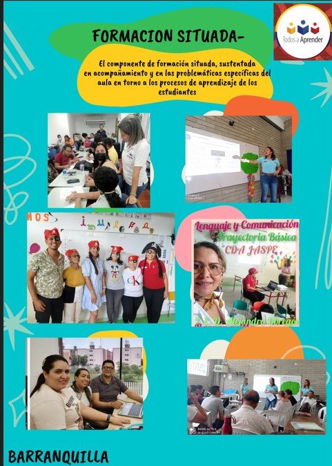 DIANAECHAVARRIA's tweet photo. "La formación situada del programa Todos a Aprender permite a los docentes aprender en su entorno real, fortaleciendo su práctica educativa de manera contextualizada y efectiva. ¡Una herramienta invaluable para transformar la educación desde adentro! @PTA_Colombia https://t.co/gQxI8P3oM4