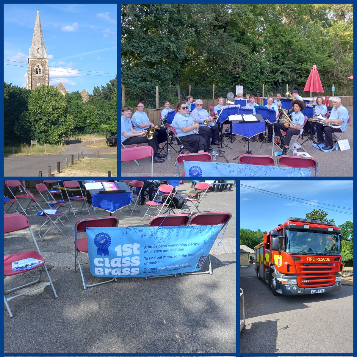 1st Class Brass (@1stclassbrass) on Twitter photo This afternoon we were playing at Birch C of E Primary School for their summer fete (the fire engine 🚒 wasn't on official business)! Tomorrow we will be at <a href="/LexdenChurch/">St Leonard’s, Lexden</a> between 11am - 2pm 🎼🎵🎺🎶🥁 This afternoon we were playing at Birch C of E Primary School for their summer fete (the fire engine 🚒 wasn't on official business)! Tomorrow we will be at <a href="/LexdenChurch/">St Leonard’s, Lexden</a> between 11am - 2pm 🎼🎵🎺🎶🥁