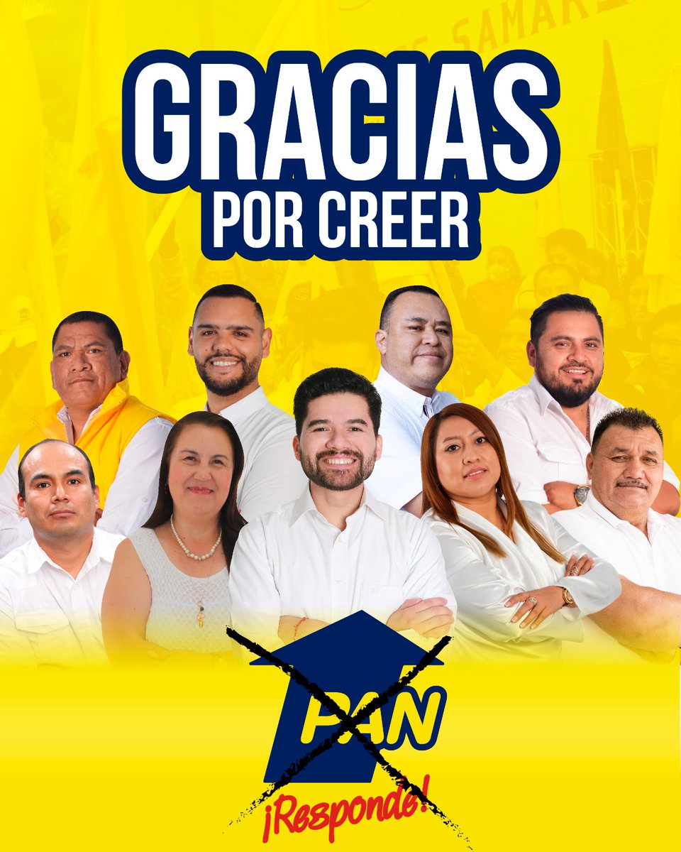 PANResponde's tweet photo. ¡GRACIAS! 💛💙 

#GenteComoTu #ApuntateAlPAN https://t.co/Equ7fY3D3j