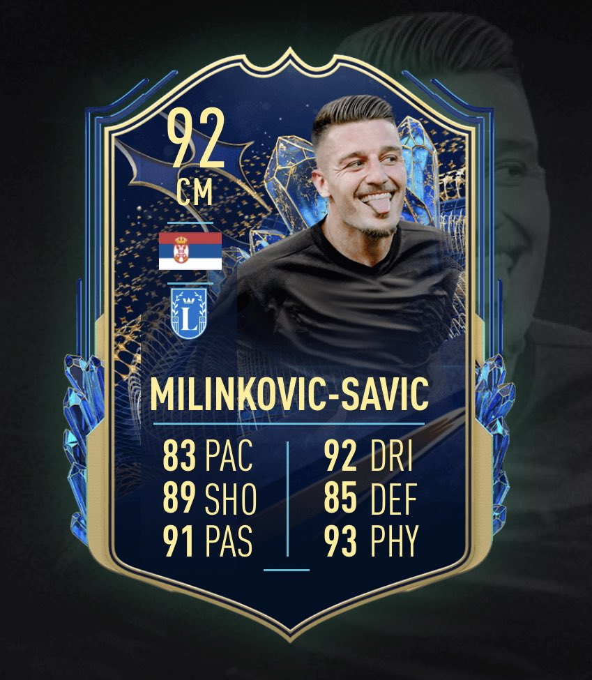 Another Family inspired SBC 👏 

GK Vanja Milinkovic-Savic’s 🇷🇸 brother is Sergej Milinkovic-Savic ❤️

POS change GK > CM to match 🔥

Rare W #FIFA23