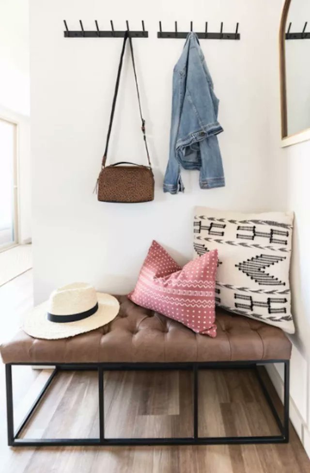 A simple bench like this can bring a big dose of style to a mudroom. #furniture #homestyle  cpix.me/a/172161728