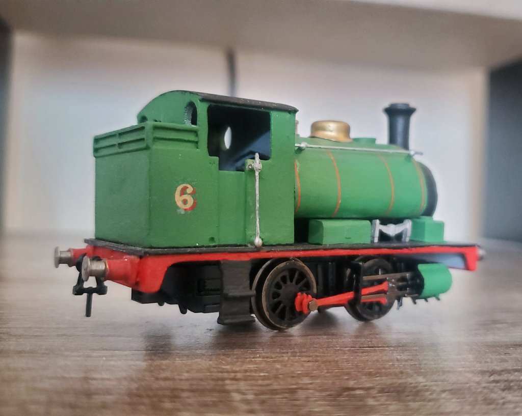 TheSludgeTender's tweet image. &quot;Clickety-clack!&quot;
&quot;Don&apos;t look back!&quot;
&quot;Dirty Percy&apos;s on our track!&quot; 

&quot;Be quiet!&quot; 

Here&apos;s the little green goblin, my RWS Percy! 

#SludgeCon