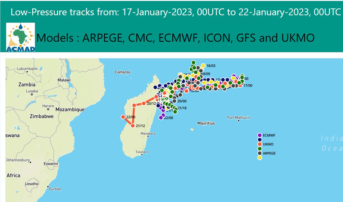 Tropical Cyclone #Cheneso is a significant example highlighting the uncertainties associated with Forecast models and emphasizes the need of using the maximum of models and forecast products  to get a more accurate  #forecasts
#Earlywarning4all #Climateservices